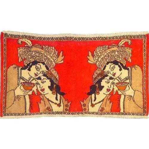 One Of The Kind Persian Tabriz Rug 2'10" x 1'7"